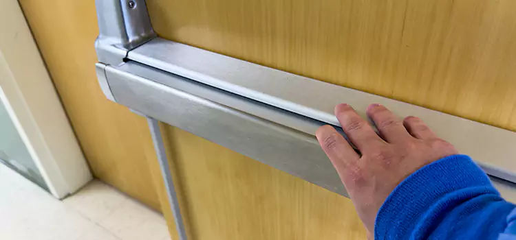 Installing a Push Bar on a Door McHenry